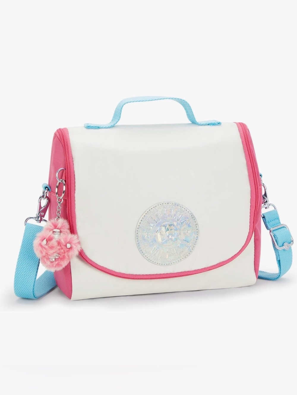 Kipling New Kichirou Metallic Lunch Bag.